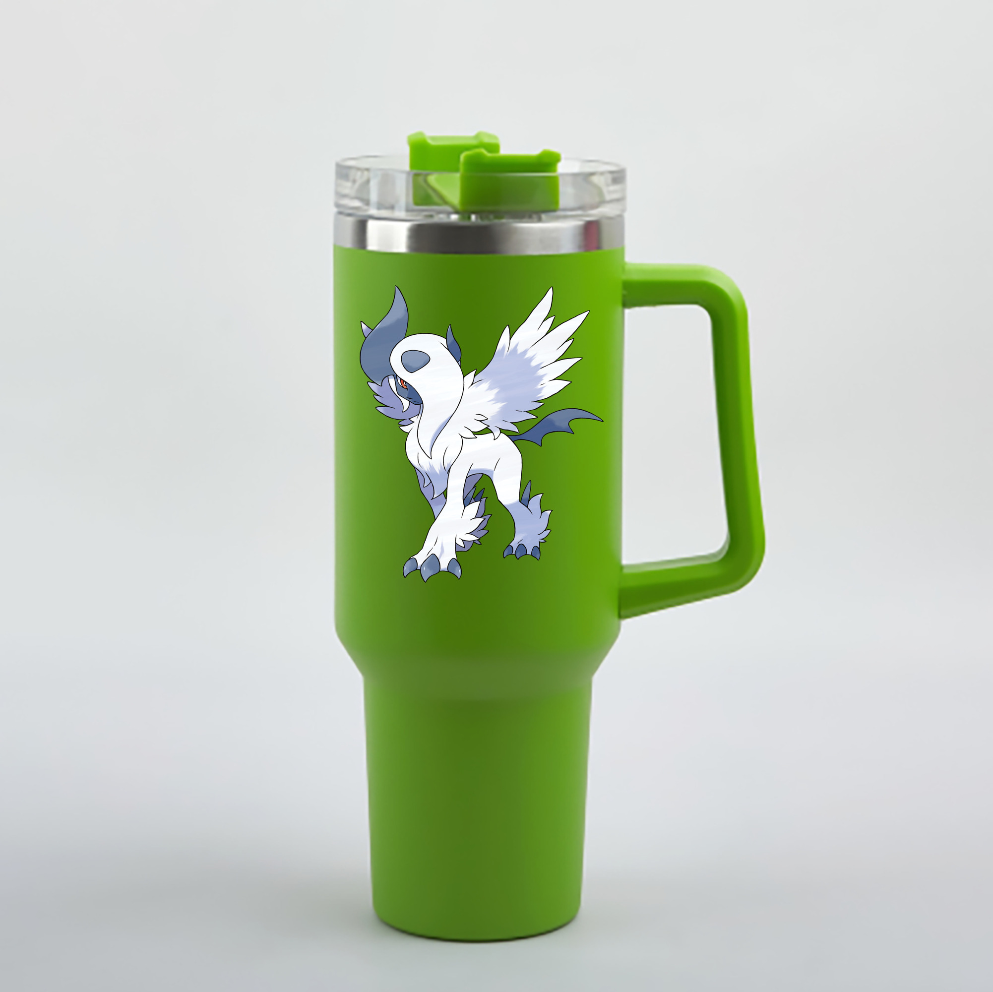 （画像用） ポケットモンスター Pokémon 1200mL車用タンブラー - クリスタルステッカー（プラスチックストロー付き）